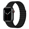 Devia Apple iWatch Devia Delux Sport 3 Silicone Magnet 42/44/45mm Óraszíj - Fekete