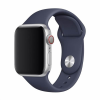 Devia Apple Watch 4/5/6/7/8/9/SE/SE2 okosóra szilikon szíj, 38/40/41mm kompatibilis, sötétkék, Devia Deluxe Sport