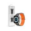 Devia Apple Watch szilikon sport szíj - Deluxe Series Sport6 Silicone Two-tone Watch  Band - 38/40/41 mm - gray/orange (ST381614)