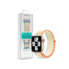 Devia Apple Watch szövet sport szíj - Devia Nylon Woven Deluxe Series Sport3 Watch Loop - 42/44/45/49 mm - cream white