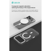 Devia Crystal Series Magnetic 360° kameravédős ütésálló tok - Apple iPhone 17 - átlátszó (ST136243)