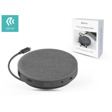 Devia Devia Qi univerzális vezeték nélküli töltő állomás - 5V/20A - Devia UFO 10 in 1 HUB Wireless Charger - grey - Qi szabványos kábel és adapter