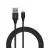 Devia GRACIOUS adatkábel (USB - lightning, 2.4A, gyorstöltő, 100cm) FEKETE (EC404_B)