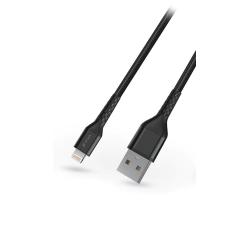Devia Gracious Series USB-A apa 2.0 - Lightning apa Adat és töltőkábel - Fekete (2m) kábel és adapter