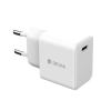 Devia GRS hálózati töltő Type-C aljzat (30W, GaN, PD gyorstöltő) FEHÉR (EA457_30W) (EA457_30W)