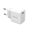Devia GRS hálózati töltő Type-C aljzat (30W, GaN, PD gyorstöltő) FEHÉR (ST386817)