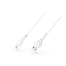 Devia Kintone Cable V2 Series USB-A apa 2.0 - Lightning apa Adat és töltőkábel - Fehér (1m) kábel és adapter