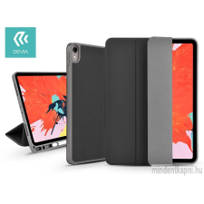 Devia Leather Case V2 Apple iPad Pro 11 (2018) védőtok (Smart Case) Apple Pencil tartóval black tablet tok