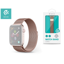 Devia ST326417 Apple Watch 42/44mm fém óraszíj rózsaarany (ST326417) okosóra kellék