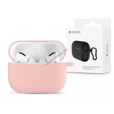 Devia szilikon tok AirPods Pro2 fülhallgatóhoz rózsaszín fülhallgató, fejhallgató tok