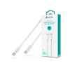 Devia USB Type-C - USB Type-C adat- és töltőkábel 2 m-es vezetékkel - Devia     Smart Series Type-C To Type-C Fast Cable - 60W - fehér (ST379734)