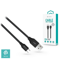 Devia USB - USB Type-C adat- és töltőkábel 1 m-es vezetékkel - Devia Gracious USB Type-C Cable Fast Charge - 5V/2.4A - black mobiltelefon kellék