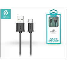 Devia USB - USB Type-C adat- és töltőkábel 1 m-es vezetékkel - Devia Smart Cable for Type-C 2.1 - black audió/videó kellék, kábel és adapter