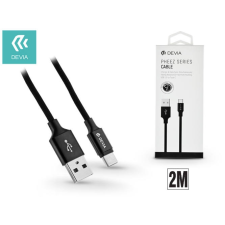 Devia USB - USB Type-C adat- és töltőkábel 2 m-es vezetékkel - Devia Pheez USB Type-C 2.0 Cable - black kábel és adapter