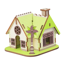Dřevoncraft 3D puzzle Ellie ház puzzle, kirakós