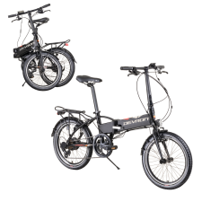 Devron Összecsukható elektromos kerékpár Devron 20124 20" - modell 2019 fekete elektromos kerékpár