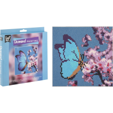 diamantfestő készlet pillangó 20x20 cm kreatív és készségfejlesztő