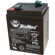 DIAMEC DM6-4.5 akkumulátor biztonságtechnikai rendszerekhez és elektromos játékokhoz biztonságtechnikai eszköz