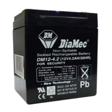 DIAMEC zselés akkumulátor 12V 4,2Ah DM12-4.2 autó akkumulátor