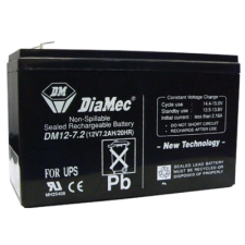 DIAMEC zselés akkumulátor 12V 7,2Ah DM12-7.2 elektromos tápegység
