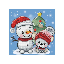 Diamond Dotz Diamond Dotz DotzBox Karácsonyi hóember kreatív és készségfejlesztő