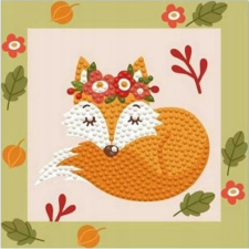 Diamond Dotz Dotzies Erdei róka képkészítő szett 13 x 13 cm (018-DTZ5014) kreatív és készségfejlesztő