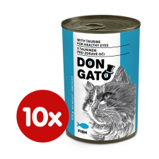 Dibaq DON GATO konzerv macskáknak hal 10x415 g macskaeledel