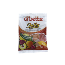  Dibette jelly cukormentes vegyes gyümölcsízű zselé cukorka édesítőszerekkel 70g reform élelmiszer