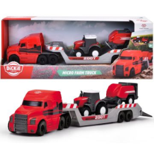 Dickie : massey ferguson micro farm traktor szállító jármű játékszett autópálya és játékautó