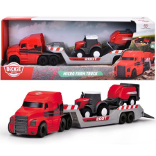 Dickie : Massey Ferguson Micro Farm traktor szállító jármű játékszett (203735004) (203735004) autópálya és játékautó