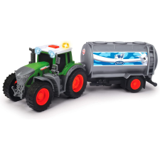 Dickie Toys Farm Traktor tejszállító utánfutóval - Színes autópálya és játékautó