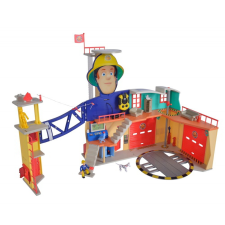 Dickie Toys Sam, a tűzoltó: Mega tűzoltóállomás autópálya és játékautó