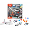 DICKIETOYS Airport játékszett fém kisautókkal
