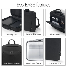 Dicota Dicota Laptop Bag Eco Multi Base 15,6" Grey (D30918-RPET) számítógéptáska
