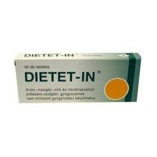 Dietet-In Dietet-in tabletta 40 db gyógyhatású készítmény