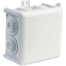 DIETZEL Univolt GmbH Kötődoboz vakolat fölé J80B halogénmentes világosszürke 85x85mm IP65 105641 Univolt villanyszerelés