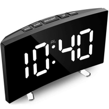 Digitális ébresztőóra ívelt LCD kijelzővel NYGNY-05 ébresztőóra