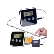  Digitális hőmérő hús sütéshez füstölő időzítővel konyhai eszköz