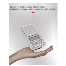 Digitális konyhai/ékszer mérleg, 0,01 g -500 g, ezüst színű konyhai mérleg