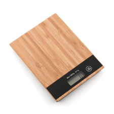  Digitális konyhai mérleg /5kg, bambusz, LCD/ konyhai mérleg