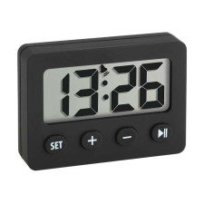 Digitális óra, timer, stopper fekete színű 60.2014.01 ébresztőóra