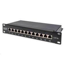 Digitus 12-port Patch Panel 1U Black (DN-91612S-EA) egyéb hálózati eszköz