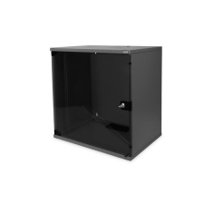 Digitus 12U 19&quot; 12U fali rack szekrény 595x540x400mm fekete (DN-19 12-U-S-SW) egyéb hálózati eszköz