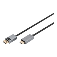 Digitus adapter - DisplayPort / HDMI - 1 m (DB-340202-010-S) kábel és adapter