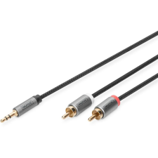 Digitus Adapterkabel, 3,5mm Klinke auf Cinch 1,8M (DB-510330-018-S) kábel és adapter