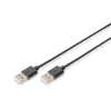 Digitus AK-300100-018-S USB kábel USB 2.0 1,8 M USB A Fekete