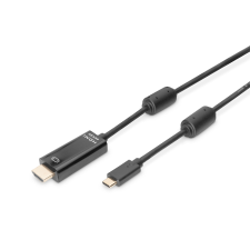 Digitus AK-300330-020-S USB-C - HDMI 2.0 Kábel 2m - Fekete kábel és adapter