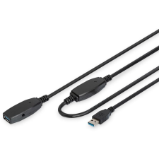 Digitus Aktives USB 3.0 Verlängerungskabel, 15 m (DA-73106) kábel és adapter