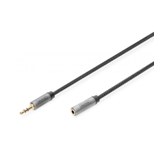 Digitus Audio Extension Cable, 3.5 mm jack to 3.5 mm socket 1m Black kábel és adapter
