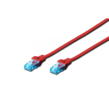 Digitus CAT5e U-UTP Patch Cable 3m Red kábel és adapter